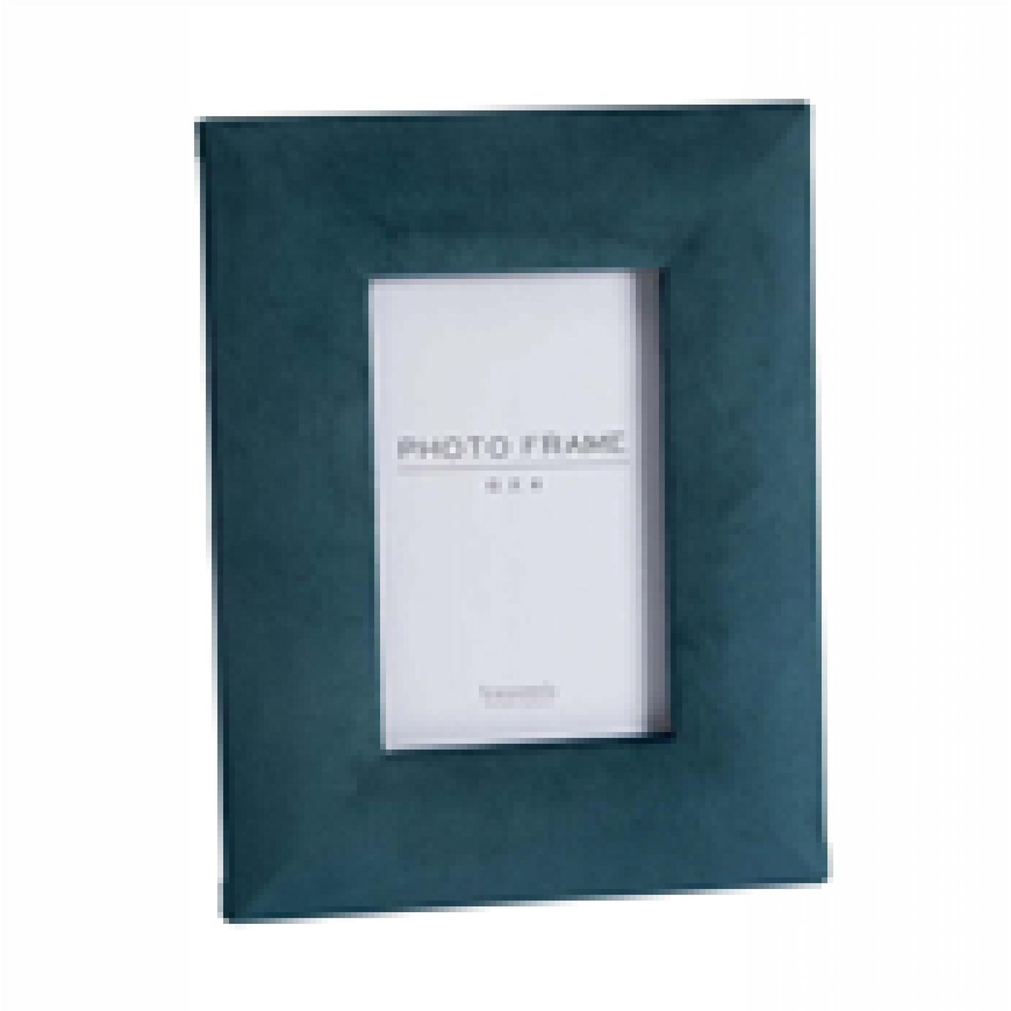 Faux Velvet Teal Photo Frame