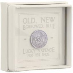 East Of India Boxed Lucky Sixpence