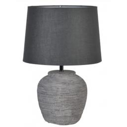 Distressed Stone Effect Lamp with Shade