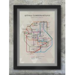 Going Cumberground - Cumbria Framed Print