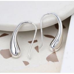 Peace Of Mind Sterling Silver Droplet Earrings
