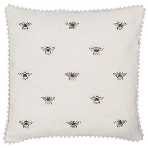 Beeze Bee Design Embroidered Cushion