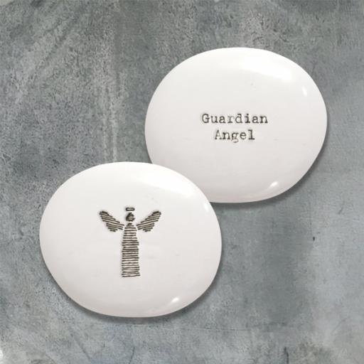 Guardian Angel Porcelain Pebble By East Of India