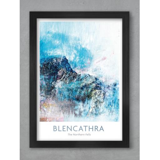 Framed A3 Size Blencathra and Sharp Edge Print