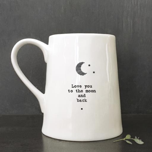 Porcelain Mug Love You To The Moon By East Of India