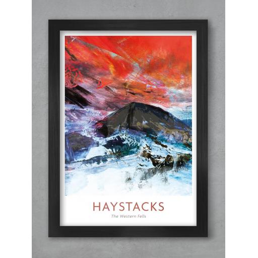 Framed A3 Size Haystacks Print
