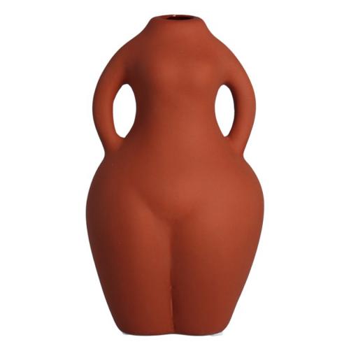 Terracotta Nude Vase Ornament