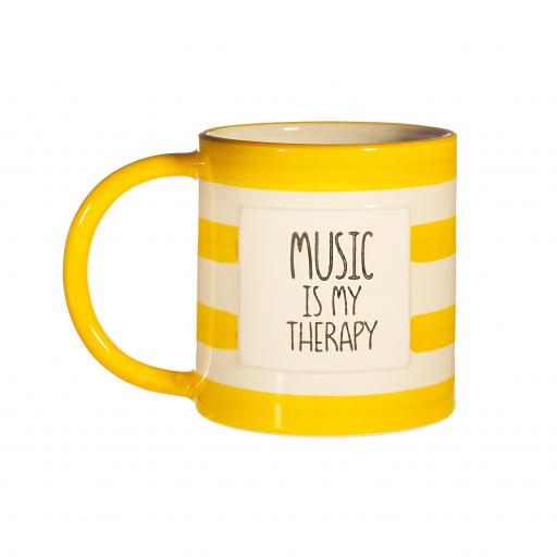 ' Music is my Therapy ' Mug