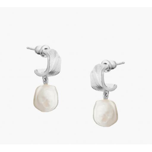 Freshwater Pearl & Silver Earrings By Tutti & Co