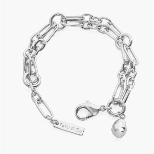 Horizon Silver Bracelet By Tutti & Co