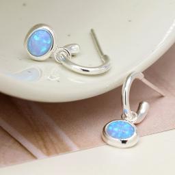 Blue Opal and Sterling Silver Earrings.jpg