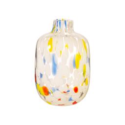 small multi coloured speckled vase.jpg