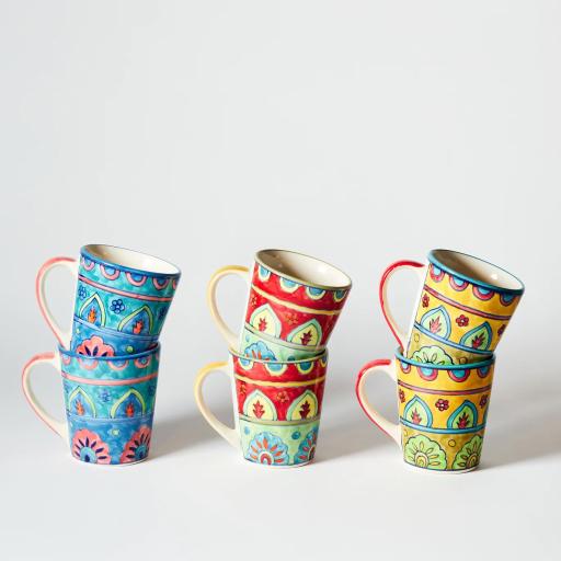 Bright Hand Painted  Psychedelic Mug