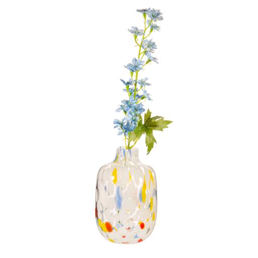 small speckled vase multicoloured with flowers.jpg