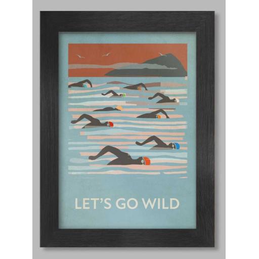 Let's Go Wild A3 Framed Print