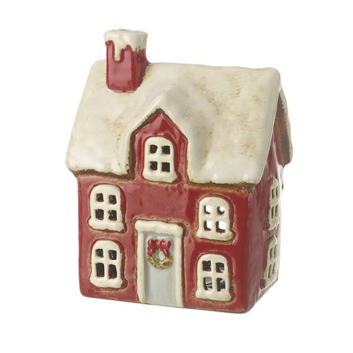 Ceramic Christmas House Candleholder