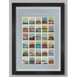Fells and Waters of the Lake District A3 Framed Print.jpg