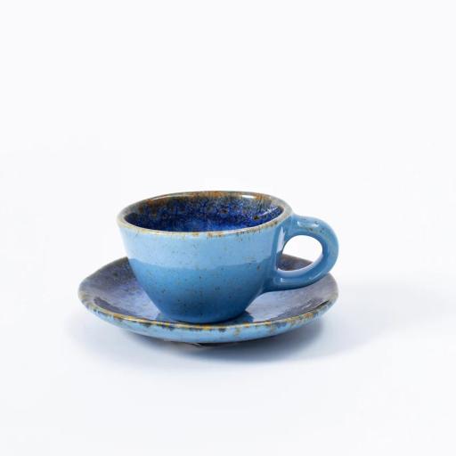 Azure Espresso Cup and Saucer