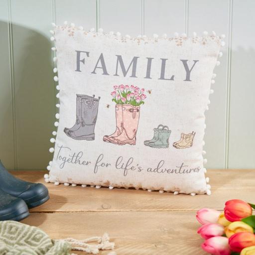 Welly Boot Family Cushion