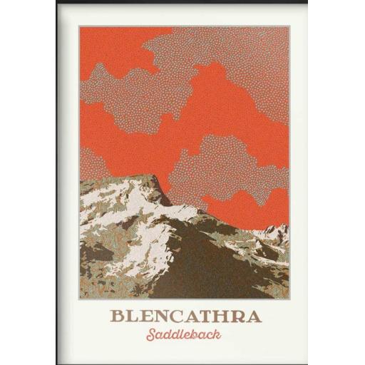 Blencathra Saddleback Poster A4