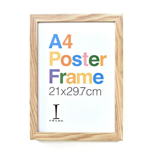 Wood Finish Frame A4