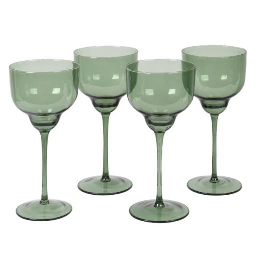 Green Glass Wine Glass
