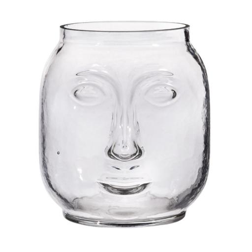CLEAR FACE VASE BY SASS AND BELLE
