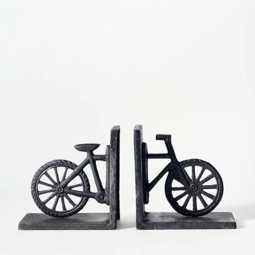 Cast Iron Bicycle Bookends