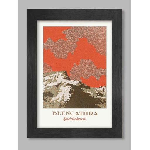 Blencathra Saddleback Poster A4
