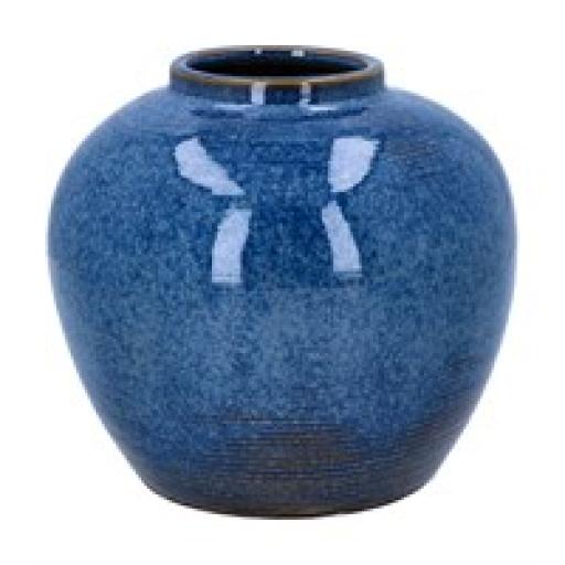 Gisela Graham Porcelain Navy Vase