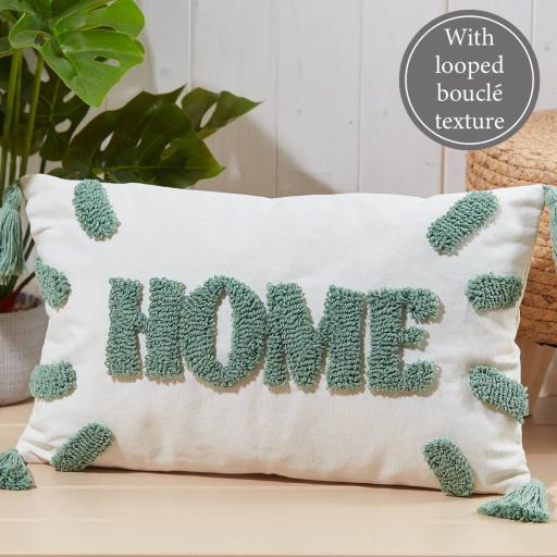 HOME Cushion with Tassels