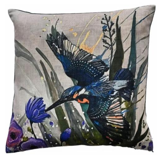 Catrine Hummingbird Print Cushion