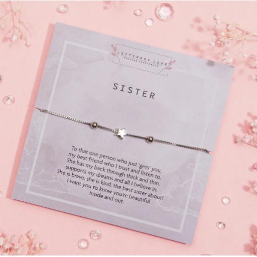 LETTERBOX LOVE SISTER BRACELET