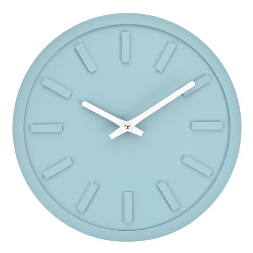 Teal Interval Minimalist 30cm Wall Clock