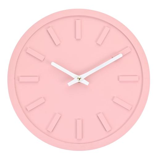 Pink Interval Minimalist 30cm Wall Clock