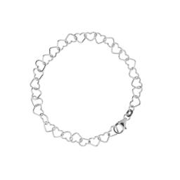 Azendi Sterling Silver Open Hearts Link Bracelet.jpg