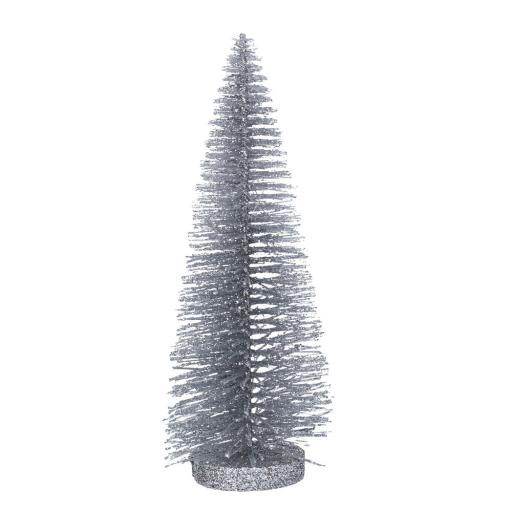 Small Silver Bristle Christmas Tree