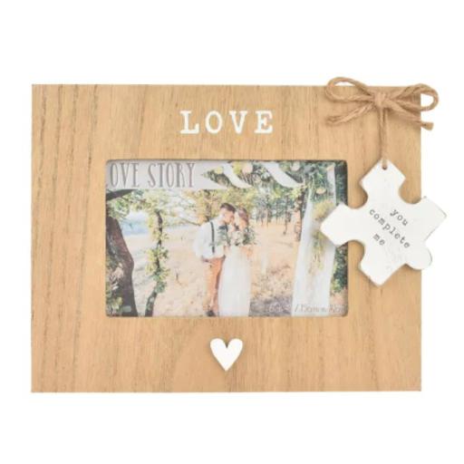 LOVE STORY WOODEN JIGSAW FRAME 6x4