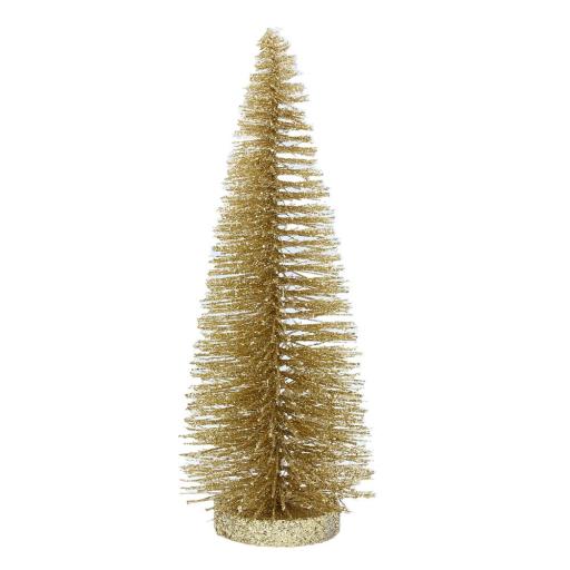 Small Gold Bristle Christmas Tree