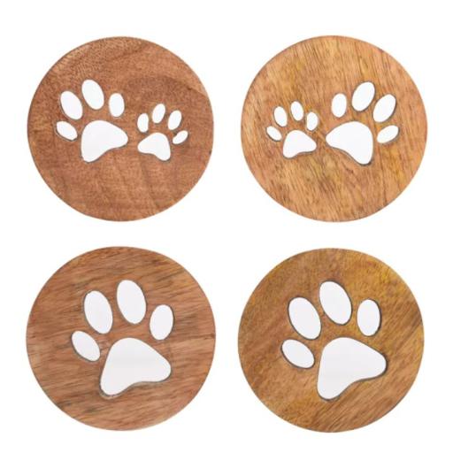 BEST OF BREED, PAW SET OF 4 COASTERS