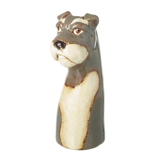 GREY DOG VASE