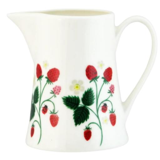 GISELA GRAHAM - STRAWBERRIES, BONE CHINA JUG, SMALL