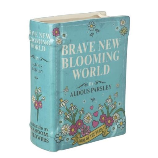 CERAMIC BOOK VASE - BRAVE NEW WORLD